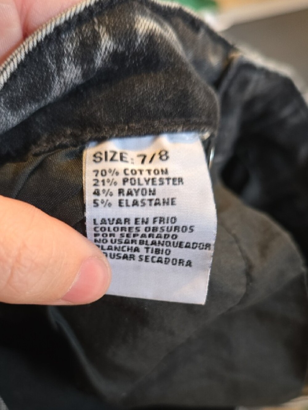 BAMBOO Black & Grey Acid-Wash Flared Jeans - Picture 4 of 4